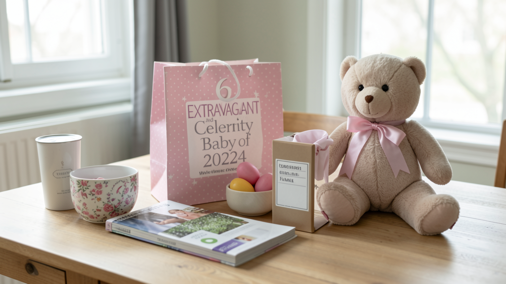 Editorial image illustrating 6 Most Extravagant (And Weird) Celebrity Baby Gifts of 2024