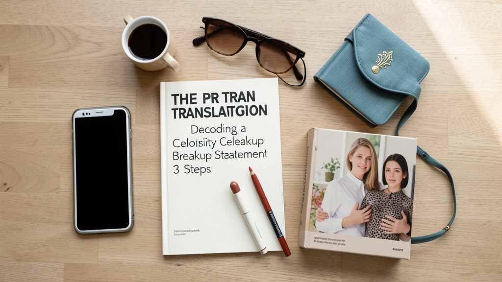 Editorial image illustrating The PR Translation Guide: Decoding a Celebrity Breakup Statement in 3 Steps