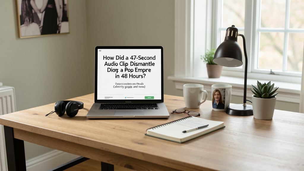 Editorial image illustrating How Did a 47-Second Audio Clip Dismantle a Pop Empire in 48 Hours?